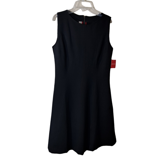 SPANX Women's The Perfect Fit & Flare Black Ponte Sleeveless Dress Size L - Picture 3 of 16